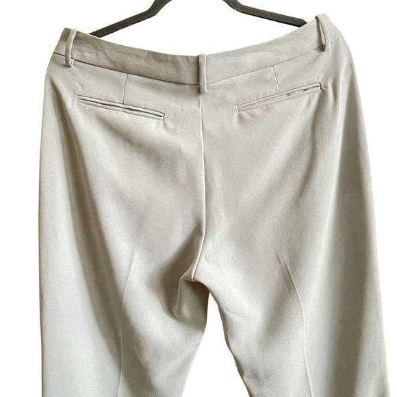 Joie Women’s Light Grey Ankle Casual Pants Size 10 Mid Rise Pleated Cuffed Hem - Picture 7 of 15